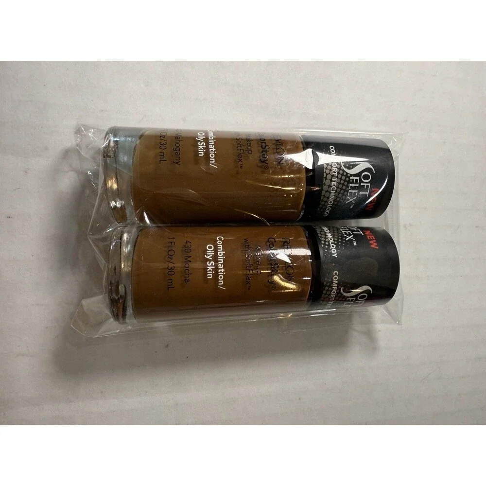 REVLON Colorstay Makeup SoftFlex Normal/Dry 1FLOZ 440 Mahogany & 430 Mocha 2 PCS